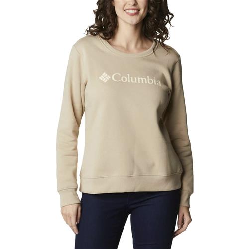 Se Columbia Logo Sweatshirt Kvinde Ancient Fossil Sweatshirts Str S - Bomuld hos Magasin ved Magasin