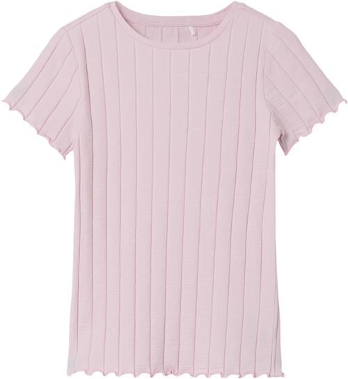 Name It Nkfnoralina SS TOP Noos Str 122/128 - Parfait Pink Kortærmede T-shirts hos Magasin