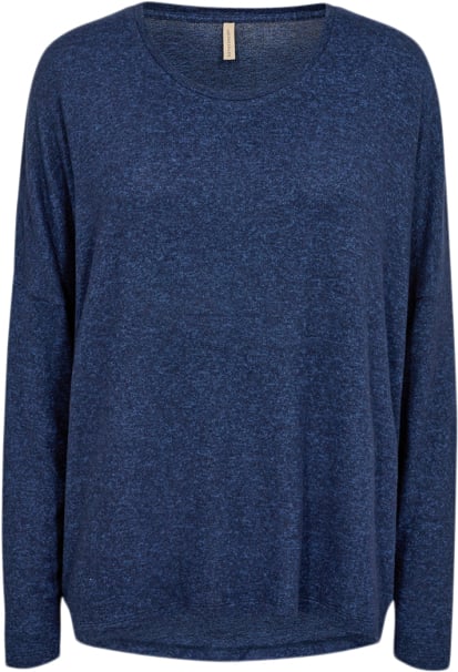 soyaconcept Scbiara 1 Bluse Navy Kvinde 96910 Navy Langærmede Bluser Str S - Polyester hos Magasin