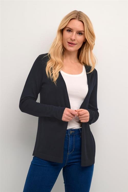 Kaffe Kafenia Astrid Cardigan Kvinde Midnight Marine Cardigans Regular Fit Str XL - Nylon hos Magasin