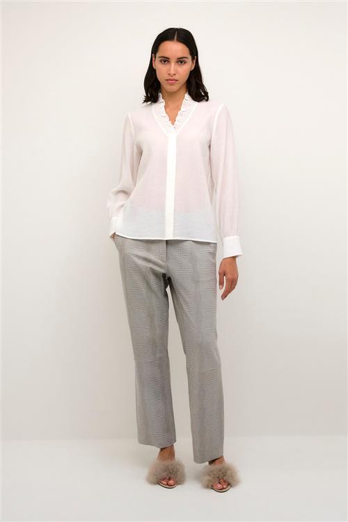 Karen by Simonsen Nathasjakb Shirt Kvinde 110601 Langærmede Skjorter Classic Fit Str 38 - hos Magasin