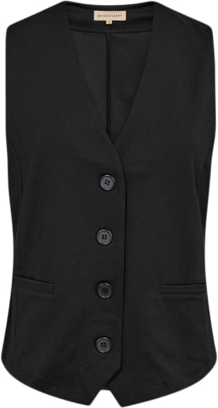 soyaconcept Scsiham 78 Vest Sort Kvinde 9999 Sort Veste Str S - Elastan hos Magasin