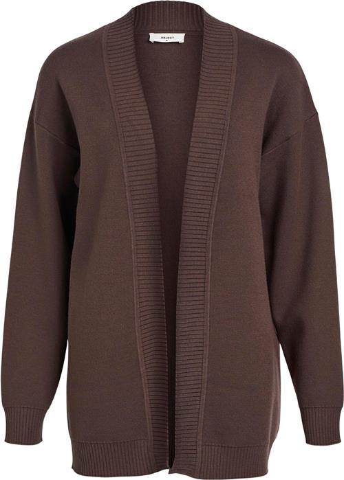 Se Object Objreynard L/S Knit Cardigan Noos Kvinde Java Cardigans Str XS - hos Magasin ved Magasin