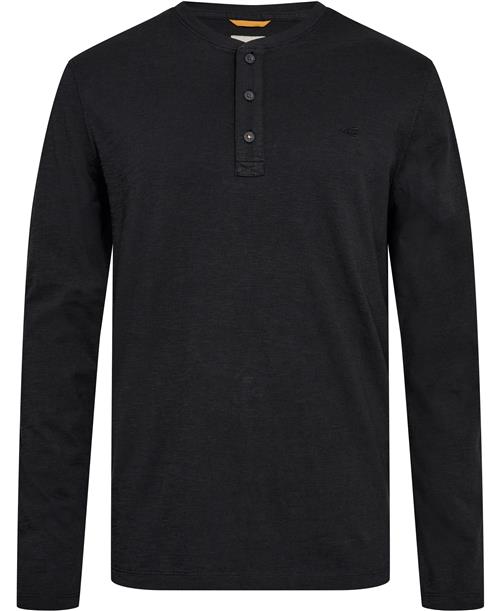 Se Camel Active NOS Henley 1/1arm Mand Asphalt Langærmede T-shirts Str S - hos Magasin ved Magasin