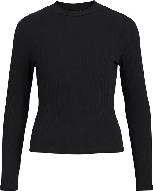 Object Objadrianna L/S Oneck TOP Noos Kvinde Black Langærmede T-shirts Str S - hos Magasin