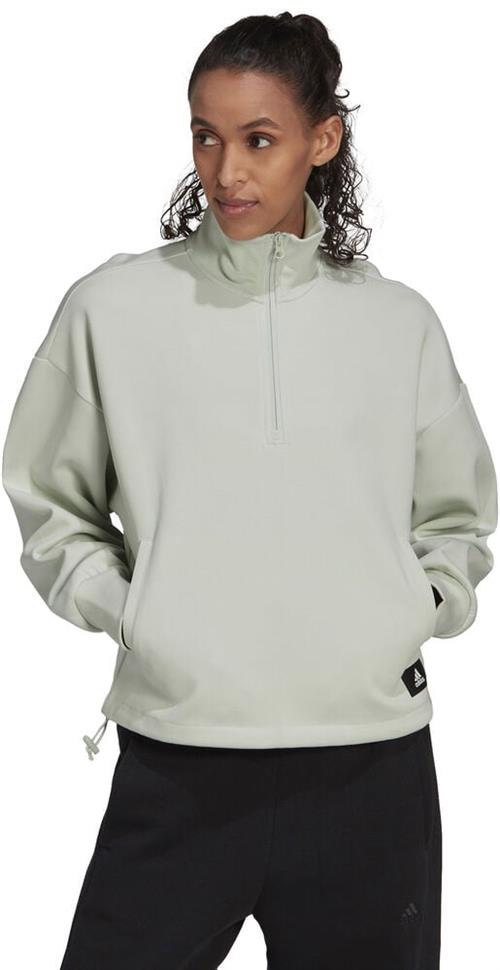 adidas Future Icons Badge of Sport Quarterzip Sweatshirt M - Hættetrøjer & Sweatshirts Bomuld hos Magasin