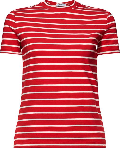 Se Esprit BB tee Solid Kvinde Dark Red 3 Kortærmede T-shirts Str XS - hos Magasin ved Magasin