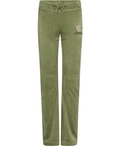 Juicy Couture Lisa 'ALL Hail Juicy' Trackpant Kvinde Mosstone Sweatpants Str M - Velour hos Magasin