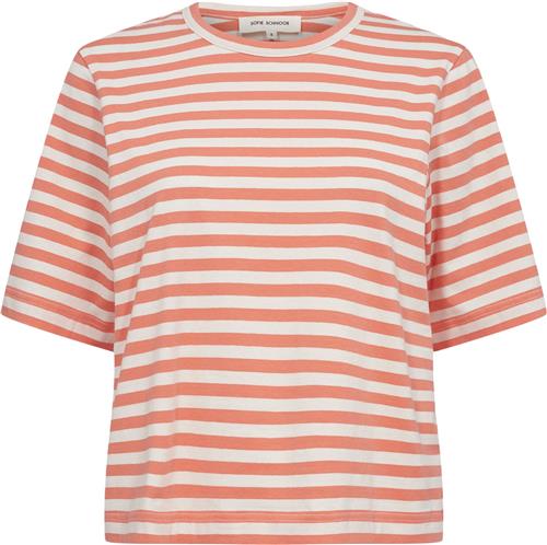 Sofie Schnoor Tshirt Kvinde Coral Striped Kortærmede T-shirts Str M - hos Magasin