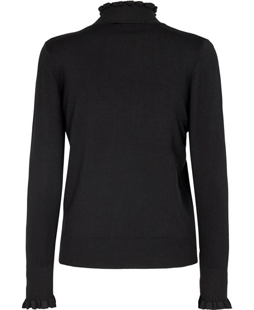 Micha Bbjumper_ Basic Viscose Knit Kvinde Black Rullekraver Str XXXL - hos Magasin