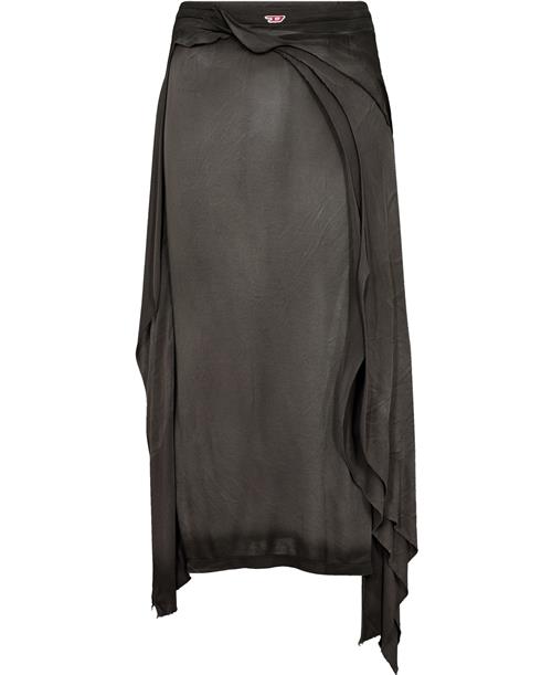 Diesel Omalory-long Skirt Kvinde 9dm Maxi Nederdele Str XS - hos Magasin