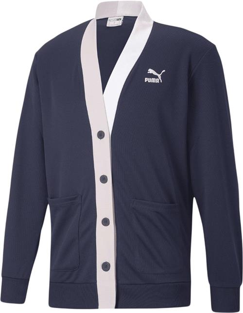 Puma Tennis Club Cardigan Mand Peacoat Cardigans Str M - Polyester hos Magasin