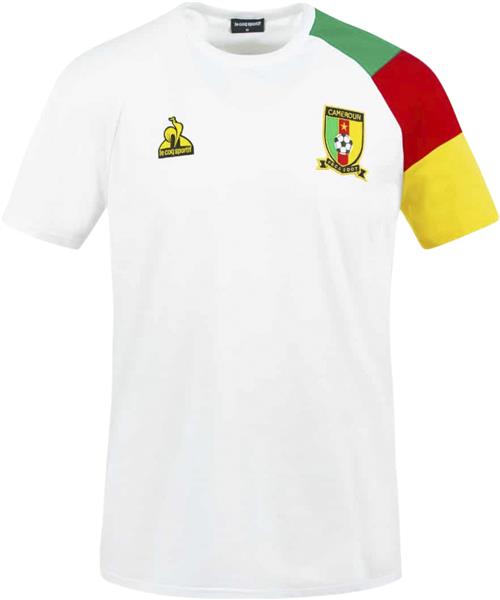 Le Coq Sportif Cameroun Presentation TEE SS M Kvinde White Kortærmede T-shirts Str S - Bomuld hos Magasin