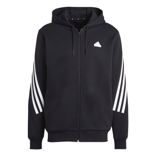 Se adidas Future Icons 3stripes Full-zip Hoodie Mand Black Hoodies Str S - Bomuld hos Magasin ved Magasin