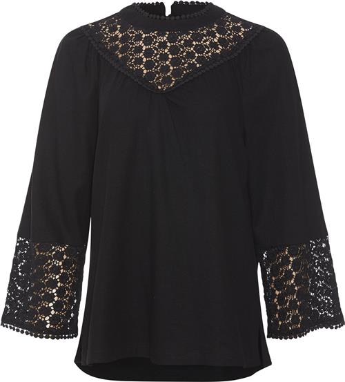 Se Rue de Femme ¤ Catronia Blouse RdF ¤ Kvinde Black Langærmede Bluser Str S - hos Magasin ved Magasin