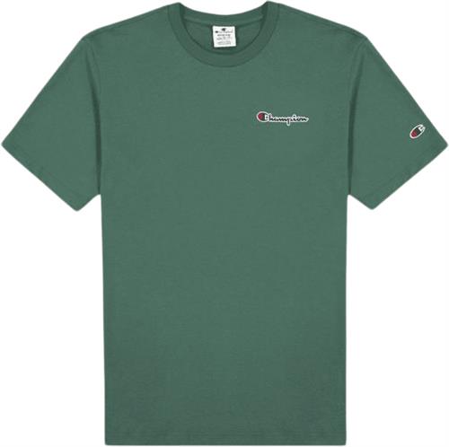 Champion Crewneck Tshirt Mand Green Kortærmede T-shirts Str XL - Bomuld hos Magasin