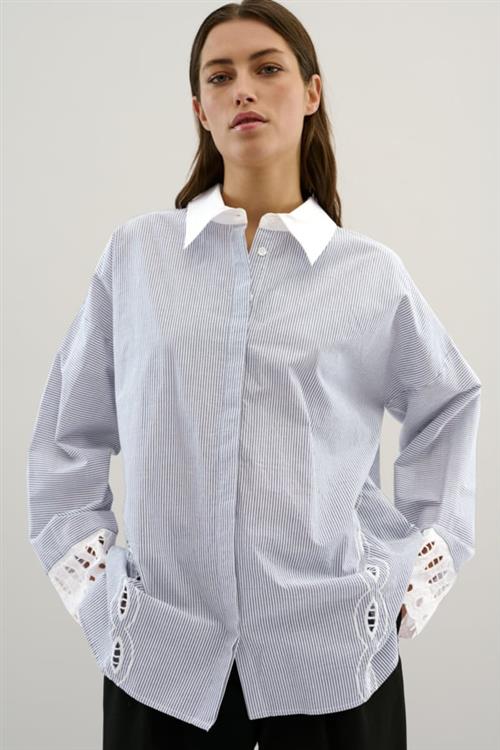 Se Karen by Simonsen Kbpeach Shirt Kvinde Meteorite Langærmede Skjorter Casual Fit Str 42 - hos Magasin ved Magasin