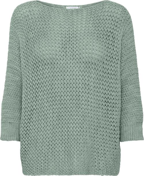 Sorbet Sbcarly Knit Blouse Kvinde Granite Green Sweaters Str L/XL - hos Magasin