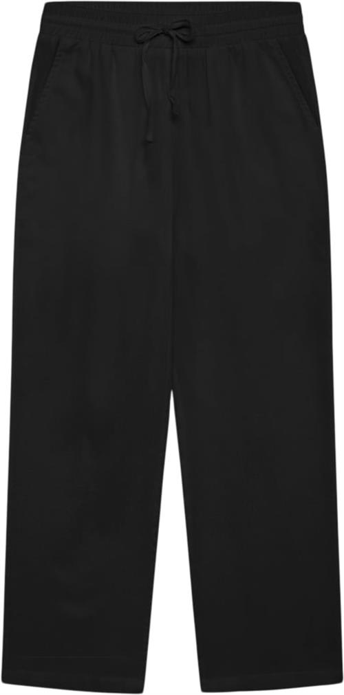 Se Grunt Allan Linen Pants Str M/12Y - Black Bukser hos Magasin ved Magasin