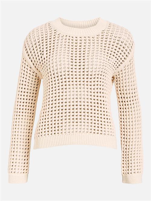 Object Objcharlie L/S Knit Pullover Noos Kvinde Sandshell Sweaters Str S - hos Magasin