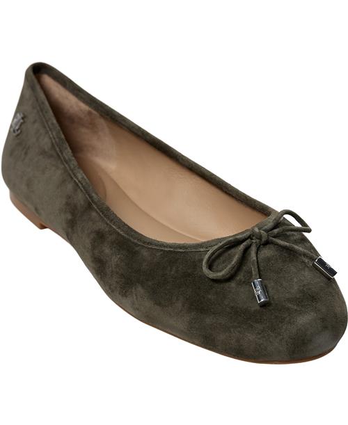 Lauren Ralph Lauren Kidsuedejayna-fl-bal Kvinde Dark Olive Ballerinaer Str 38 - hos Magasin