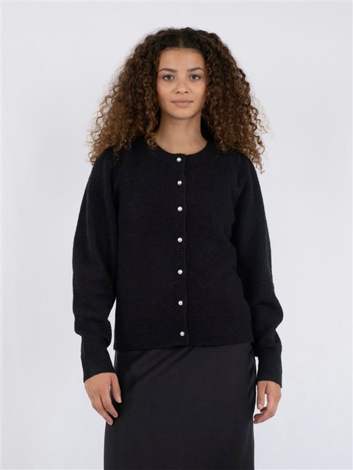 Neo Noir Nuna Knit Cardigan Kvinde Black Sweaters Str 42 - hos Magasin