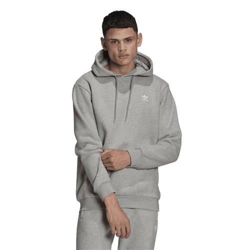 Se adidas Essential Hoodie Mand Grey Hoodies Str L - Bomuld hos Magasin ved Magasin