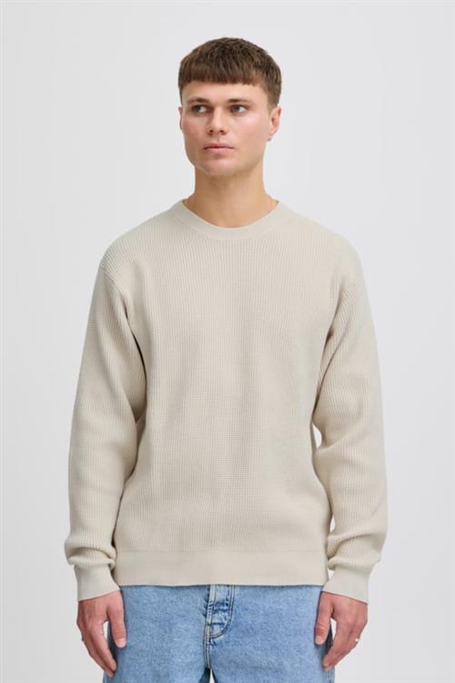 Se !Solid Sdhami Mand Oatmeal Sweaters Regular Fit Str S - hos Magasin ved Magasin