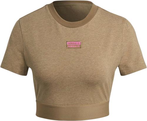 Se adidas Cropped TEE Kvinde Brown Toppe Str 40 - Bomuld hos Magasin ved Magasin