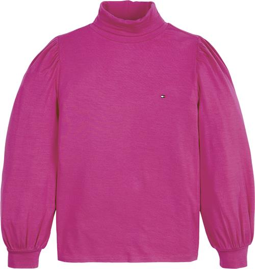 Tommy Hilfiger Turtle Neck Knit TOP L/S Str 4 år / 104 cm - Eccentric Magenta Strik hos Magasin