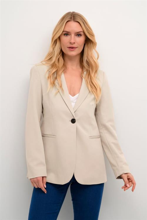 Se Kaffe Kasakura Blazer Kvinde Feather Gray Blazere Str 44 - hos Magasin ved Magasin