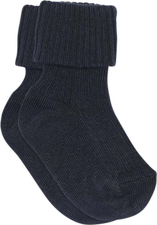 Se mpKids Cotton rib Baby Socks Str 17/18 - Navy Strømper hos Magasin ved Magasin