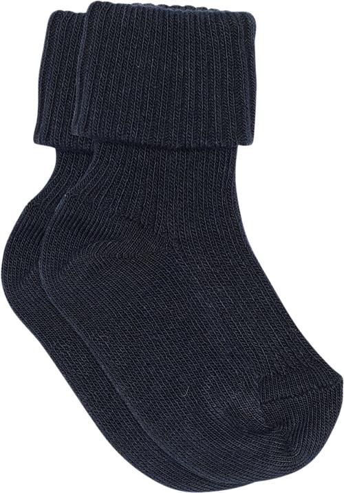 Se mpKids Cotton rib Baby Socks Str 22/24 - Navy Strømper hos Magasin ved Magasin