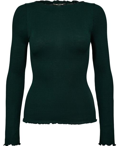 RM by Rosemunde Rmwbalta Modal LS Boatneck Blouse Kvinde Bottle Green Kortærmede T-shirts Str S - Bomuld hos Magasin