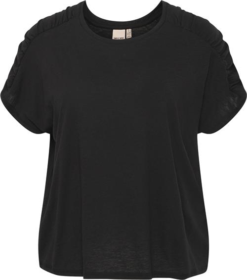 Simple Wish Swsansa TEE 2 Kvinde Black Kortærmede T-shirts Str 50/52 - hos Magasin