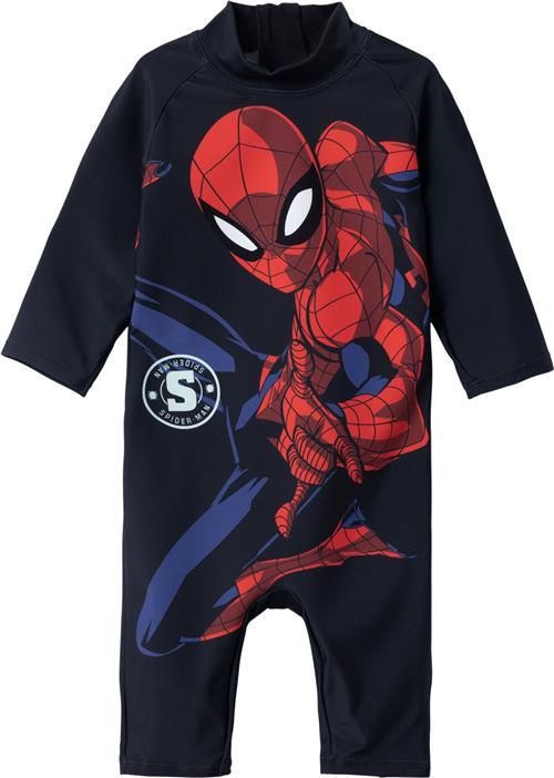 Name It Nmmmoth Spiderman LS UV Suit MAR Str 80 - Blå Uv Tøj & Hatte hos Magasin