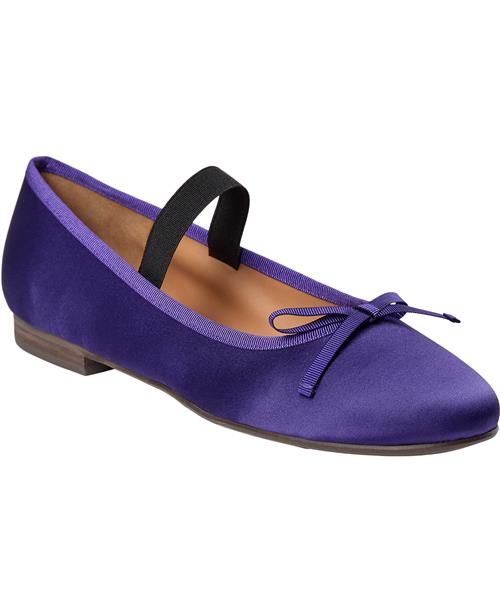 Billi Bi Ballerina B1051 Kvinde Purple Satin 708 Ballerinaer Str 40 - hos Magasin