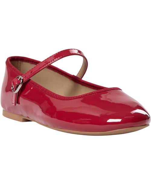 Se Steve Madden Vinetta Sandal Kvinde Red Patent Ballerinaer Str 42 - hos Magasin ved Magasin