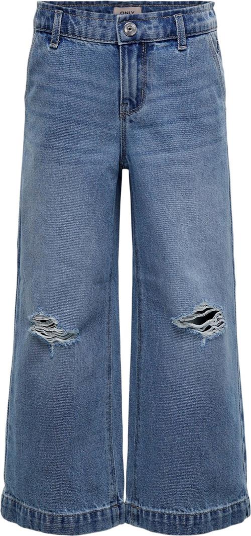 ONLY Kogcomet Wide Dest Jeans Pim006 Str 164 - Light Blue Denim Jeans hos Magasin