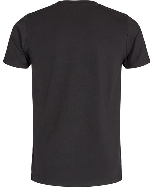 Lindbergh Mens Stretch Crew Neck tee S/S Mand Sort Kortærmede T-shirts Slim Fit Str XL - hos Magasin