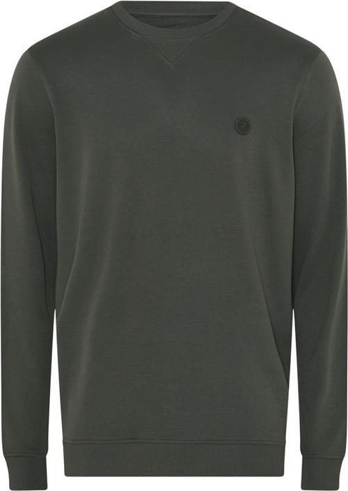 Se JBS of Denmark JBS of Denmark Badge Crew Neck Mand Grøn Sweatshirts Str XL - Bambus hos Magasin ved Magasin