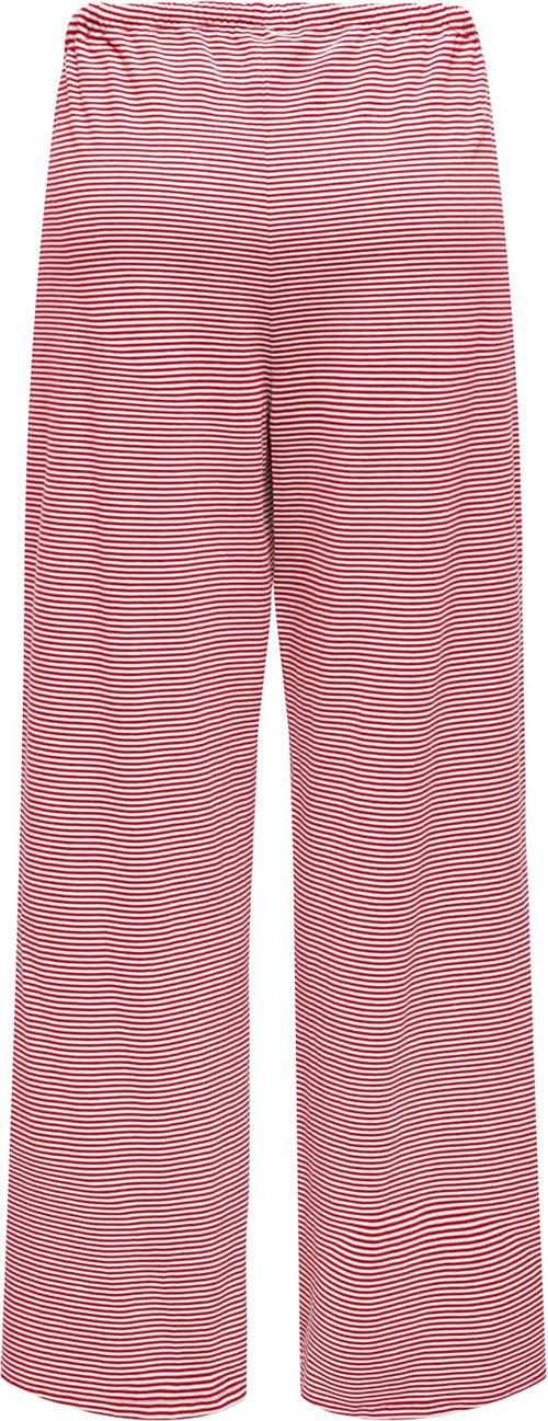 ONLY Onlkaren Wide Pants CS JRS Kvinde White/racing Red Bukser Med Brede Ben Str S - hos Magasin