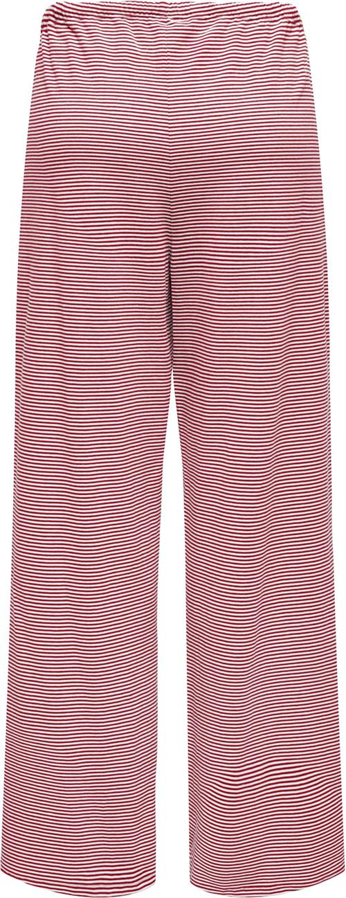 ONLY Onlkaren Wide Pants CS JRS Kvinde White/racing Red Bukser Med Brede Ben Str M - hos Magasin