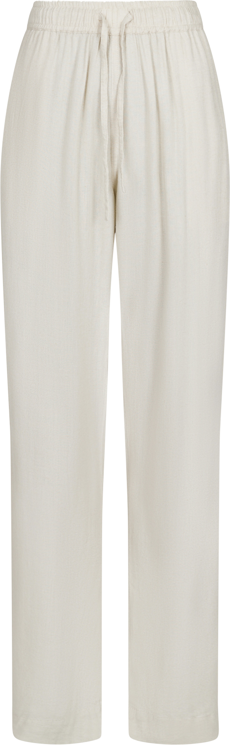 Neo Noir Sonar Drapy Linen Pants Kvinde Natural Hørbukser Str 40 - hos Magasin