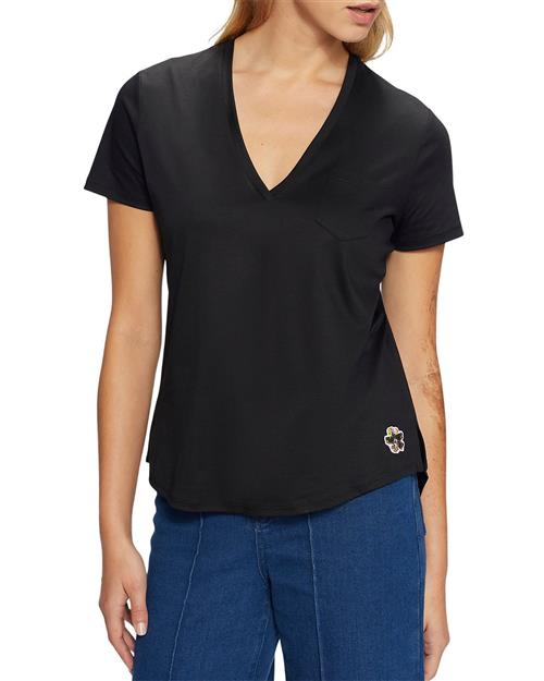 Ted Baker Lovage Easy fit v Neck Tshirt Kvinde Black Kortærmede T-shirts Str M /3 - hos Magasin