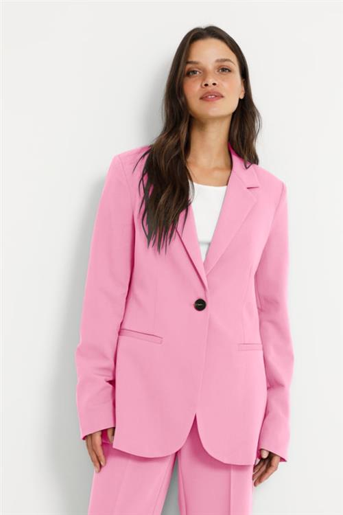 Kaffe Kasakura Blazer Kvinde Pink Frosting Blazere Str 46 - Polyester hos Magasin