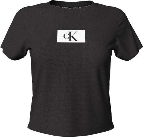 Calvin Klein Crew Neck Short Sleeve Tshirt Kvinde Ub1 Kortærmede T-shirts Str L - Bomuld hos Magasin