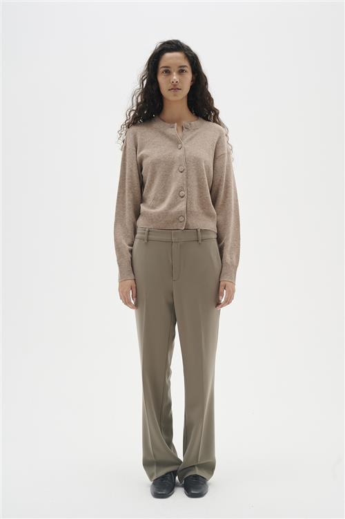 Se InWear Vetaiw Bootcut Pant Kvinde Sandy Grey Bukser Med Lige Ben Regular Fit Str 42 - hos Magasin ved Magasin