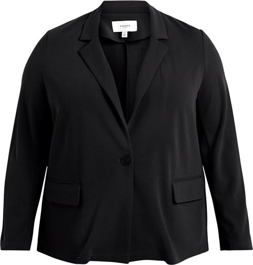 Se Evoked Vila Viloan L/S Fitted Blazer/su/cur N Kvinde Black Blazere Str 44 - hos Magasin ved Magasin