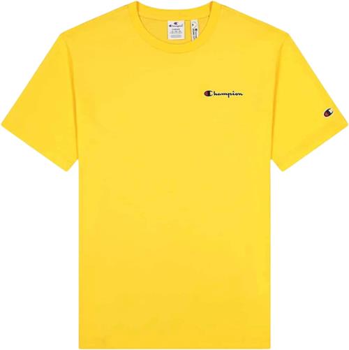 Champion Crewneck Tshirt Mand Banana Kortærmede T-shirts Str XS - Bomuld hos Magasin